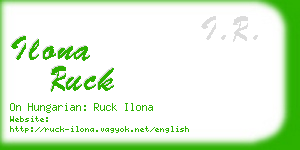 ilona ruck business card